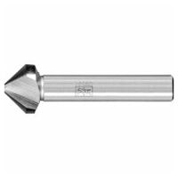 HSS conical and deburring countersink UGT 90° dia. 19 mm shank dia. 10 mm DIN 335 C with unequal pitch