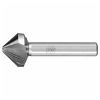 HSS conical and deburring countersink UGT 90° dia. 25 mm shank dia. 10 mm DIN 335 C with unequal pitch