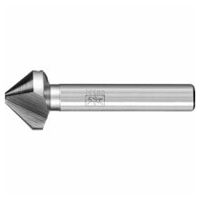 HSSE Co5 conical and deburring countersink 90° dia. 23 mm shank dia. 25 mm DIN 335 C with unequal pitch