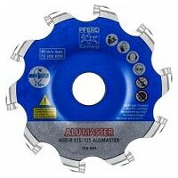 High-performance milling disc ALUMASTER R dia. 115 mm for angle grinders work on aluminium