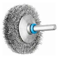 INOX-TOTAL bevel brush crimped KBUIT dia. 50x10 mm shank dia. 6 mm stainless steel wire dia. 0.20