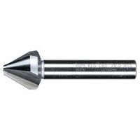 HSS conical and deburring countersink 60° dia. 20mm shank dia. 10mm DIN 334 C