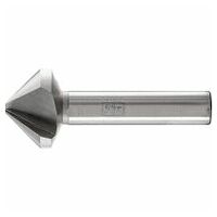 HSS conical and deburring countersink 90 ° dia. 28 mm shank dia. 12 mm DIN 335 C 3-surface shaft