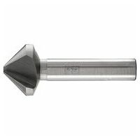 HSSE Co5 conical and deburring countersink 90 ° dia. 28 mm shank dia. 12 mm DIN 335 C 3-surface shaft