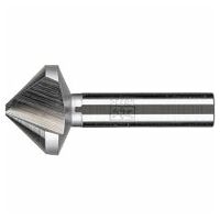 HSSE Co5 conical and deburring countersink 90 ° dia. 31 mm shank dia. 12 mm DIN 335 C 3-surface shaft