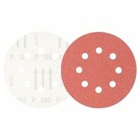 universal aluminium oxide hook-and-loop-backed abrasive disc KSS dia. 125 A120 8 extraction holes for eccentric orbital sanders