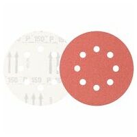 universal aluminium oxide hook-and-loop-backed abrasive disc KSS dia. 125 A150 8 extraction holes for eccentric orbital sanders
