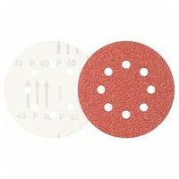 universal aluminium oxide hook-and-loop-backed abrasive disc KSS dia. 125 A40 8 extraction holes for eccentric orbital sanders