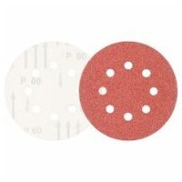 universal aluminium oxide hook-and-loop-backed abrasive disc KSS dia. 125 A60 8 extraction holes for eccentric orbital sanders