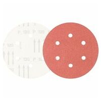 universal aluminium oxide hook-and-loop-backed abrasive disc KSS dia. 150 A120 6 extraction holes for eccentric orbital sanders