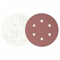 universal aluminium oxide hook-and-loop-backed abrasive disc KSS dia. 150 A400 6 extraction holes for eccentric orbital sanders