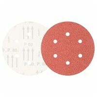 universal aluminium oxide hook-and-loop-backed abrasive disc KSS dia. 150 A60 6 extraction holes for eccentric orbital sanders