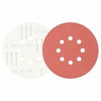 universal aluminium oxide hook-and-loop-backed abrasive disc KSS dia. 150 A100 8 extraction holes for eccentric orbital sanders
