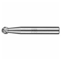 Hartmetall Hochleistungsfrässtift ALLROUND Kugel KUD Ø 06x05 mm Schaft-Ø 6 mm universal grob