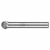 Hartmetall Hochleistungsfrässtift ALLROUND Kugel KUD Ø 08x07 mm Schaft-Ø 6 mm universal grob