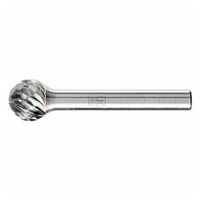 Hartmetall Hochleistungsfrässtift ALLROUND Kugel KUD Ø 12x10mm Schaft-Ø 6 mm universal grob