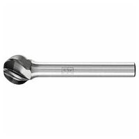 Hartmetall Hochleistungsfrässtift ALU Kugel KUD Ø 12x10mm Schaft-Ø 6mm für Alu/NE Metalle HICOAT