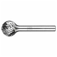 Hartmetall Hochleistungsfrässtift ALLROUND Kugel KUD Ø 16x14 mm Schaft-Ø 6 mm universal grob