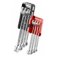 Combination wrench set, 8 pieces ( 8 to 19 mm), holder