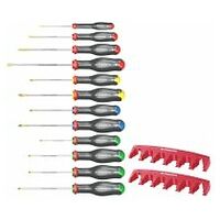 Screwdriver PROTWIST® set, 2 racks, 12 pieces