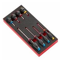 8 PROTWIST® screwdriver in foam module, small 1/3″