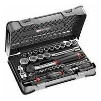 1/4 in. and 1/2 in. socket set 6p R-S.360 31 pc.