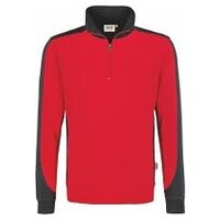 Zip sweatshirt Contrast Mikralinar® red