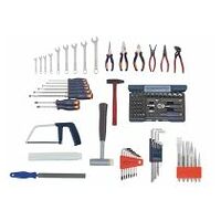 Assembly tool kit, 90 pieces without tool case