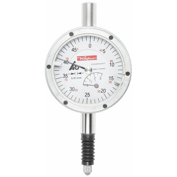 Reloj comparador pequeño de precisión IP67 estanco al aceite y al agua, con protección contra golpes 5/40 mm