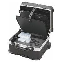 Įrankių lagaminas servisui „Rock Turtle“, iš HDPE su ratukais