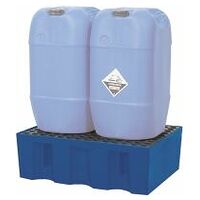 Containment tray for 60 litre drums with PE grid