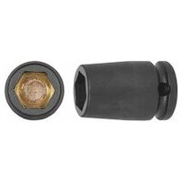 IMPACT hexagon socket, 3/8 inch with magnet 13 mm