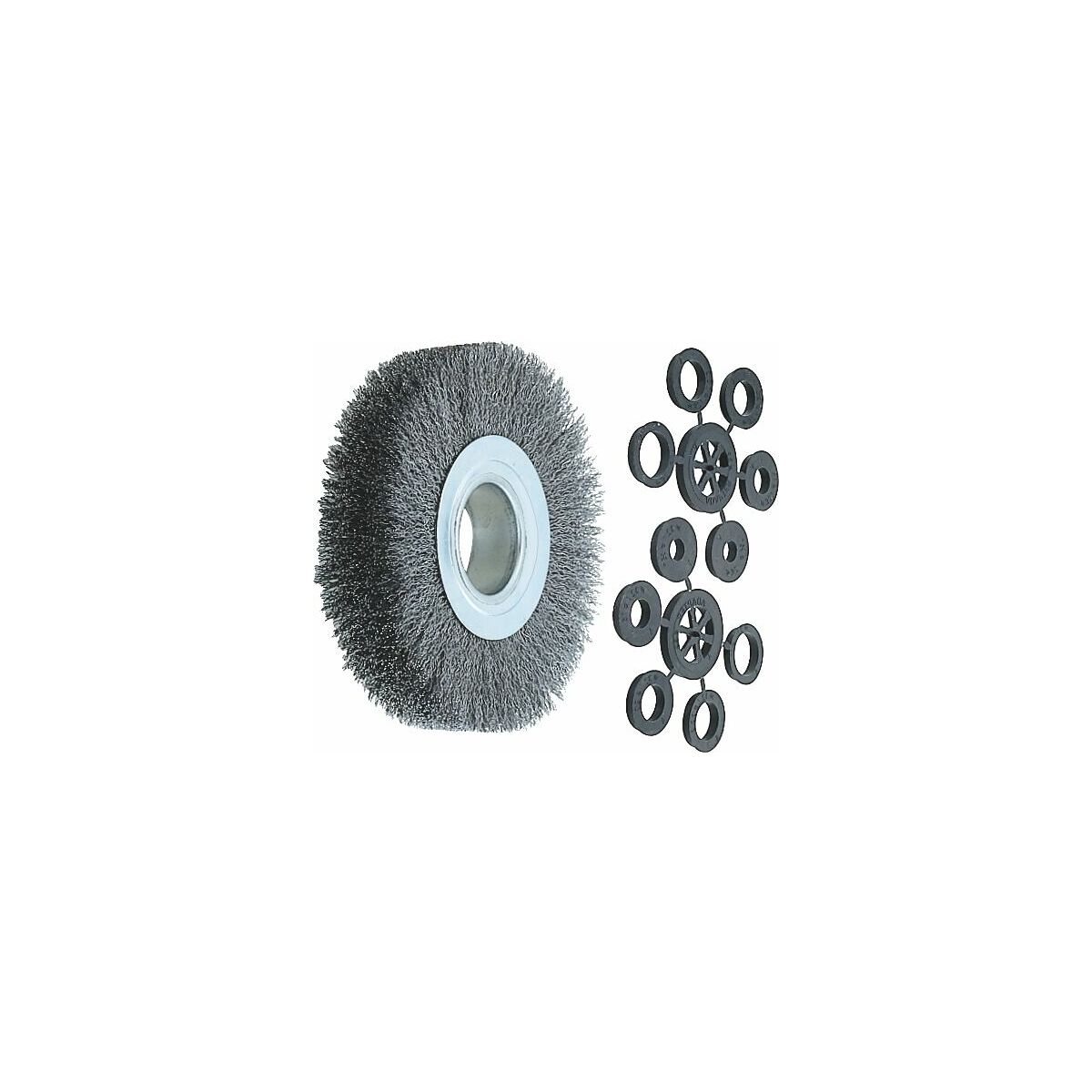 Cepillo circular de alambre Alambre acero 0,30 / 0,35 mm 250X30 mm