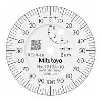 Comparator cu cadran, capac cu ochiuri, versiune ISO, cu rulment cu bile, 0,5 mm, 0,002 mm