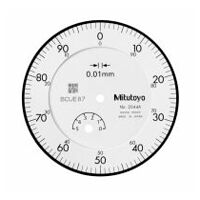 Reloj comparador, tapa plana, versión ISO 5 mm, 0,01 mm