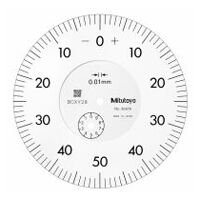Reloj comparador, tapa con ojal, versión ISO 10 mm, 0,01 mm
