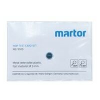 MARTOR MDP TEST CARD SET 9910 , set of 5 in polybag
