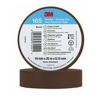 Ruban électrique vinyle 3M™ Temflex™ 165, Brun, 19 mm x 25 m