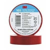 Ruban électrique vinyle 3M™ Temflex™ 165, Rouge, 19 mm x 20 m