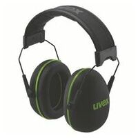 fülvédő uvex KX10 fekete/zöld SNR 30 dB