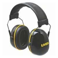 fülvédő uvex K20 fekete/sárga SNR 33 dB