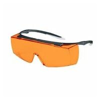 Überbrille uvex super f OTG orange sv sapp.