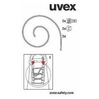 uvex Shoe laces 95 Black
