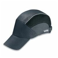 Cappellino di sicurezza uvex u-cap nero/grigio