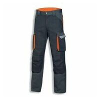 Pantaloni uvex metal gri / portocaliu 42