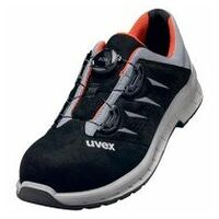 uvex 2 trend Zapatos S1P negro/gris/rojo Ancho 11 Talla 44