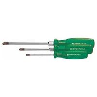 Screwdriver set for Pozidriv, with “multicraft” power grip  3
