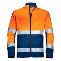 Arbeitsjacke uvex Construction orange/blau/warnorange XS