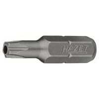 5-Stern Bit ∙ 1/4 Zoll (6,3 mm) Sechskant massiv ∙ Innen 5-Stern Profil mit Zapfen ∙ SW 25H