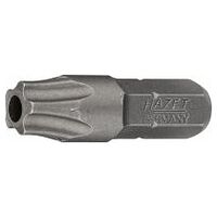 5-Stern Bit ∙ 1/4 Zoll (6,3 mm) Sechskant massiv ∙ Innen 5-Stern Profil mit Zapfen ∙ SW 40H